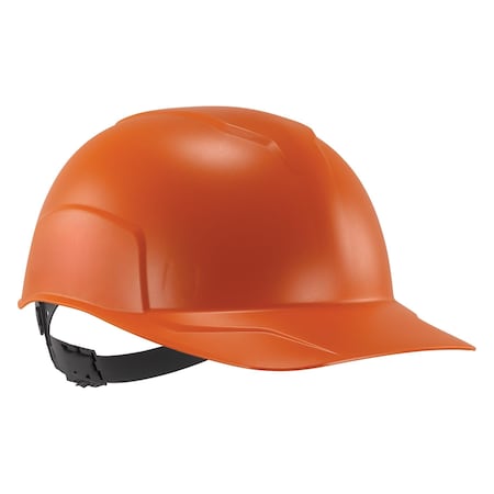 Bump Cap, Short Brim, Polyethylene, Ratchet Suspension, Orange MPN:8952