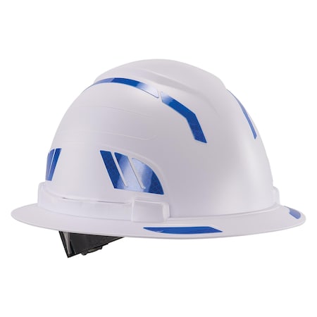 Reflective Hard Hat with Safety Helmet Sticker Kit, Blue MPN:8961