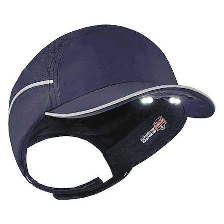 Bump Cap, Short Brim Baseball, Polyethylene, Hook-and-Loop Suspension MPN:8965