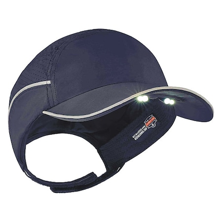 Bump Cap, Long Brim Baseball, Polyethylene, Hook-and-Loop Suspension MPN:8965
