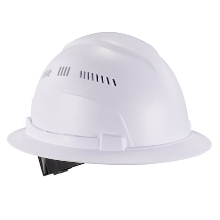 Hard Hat, Full-Brim, Vented, Class C, White MPN:8966