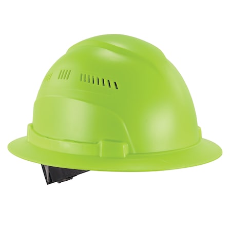 Lime Lightweight Full Brim Hard Hat Vented Class C MPN:8968