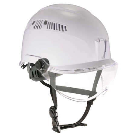 8975V Anti-Fog Clear Lens White Class C Safety Helmet with Visor MPN:8975V