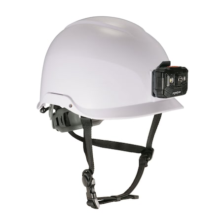 Type II Safety Helmet with LED Light Class E, White MPN:8976-LED