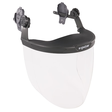 Clear Lens Gray Hard Hat Face Shield for Cap-Style & Safety Helmet MPN:8994