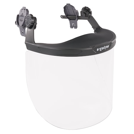 Clear Lens Gray Hard Hat Face Shield for Full Brim MPN:8995