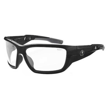 BALDR, Safety Glasses, Anti-Scrtach, Clear Lens, Black Frame, Full-Frame MPN:BALDR