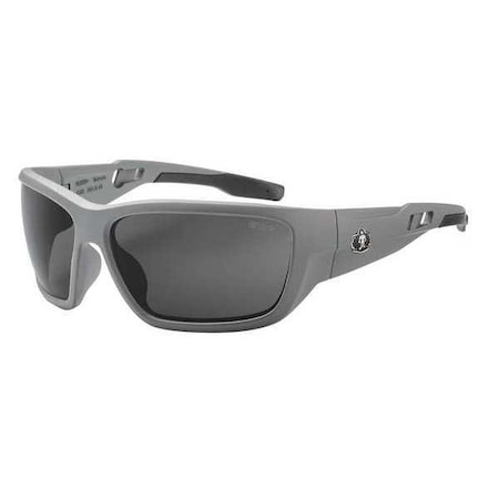 BALDR, Safety Glasses, Anti-Fog, Smoke Lens, Gray Frame, Full-Frame MPN:BALDR-AF