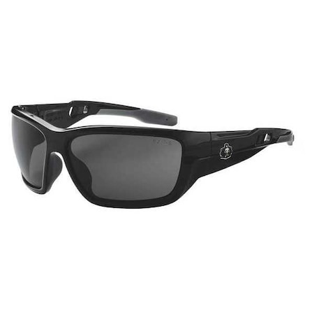 BALDR, Safety Glasses, Anti-Scrtach, Gray Lens, Black Frame, Full-Frame, Polarized MPN:BALDR-PZ