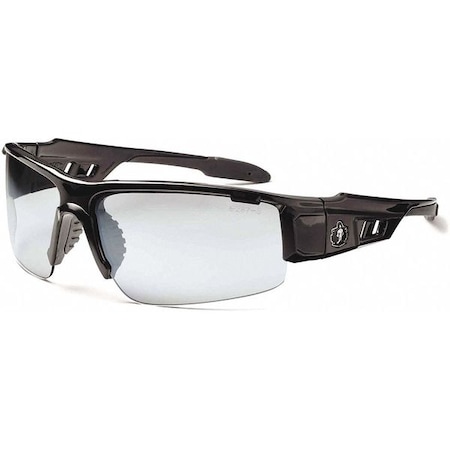 DAGR, Safety Glasses, Uncoated, Indoor/Outdoor Lens, Black Frame, Half-Frame MPN:DAGR