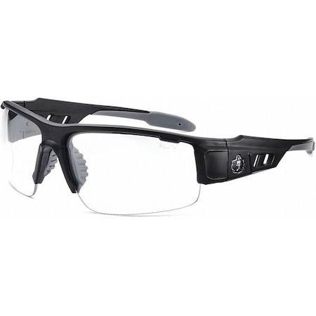 DAGR, Safety Glasses, Uncoated, Clear Lens, Black Frame, Half-Frame MPN:DAGR