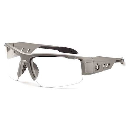 DAGR-AF, Safety Glasses, Anti-Fog, Clear Lens, Matte Gray Frame, Half-Frame MPN:DAGR-AF