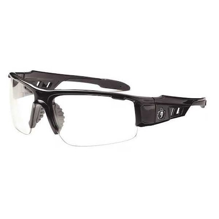 DAGR-AF, Safety Glasses, Anti-Fog, Clear Lens, Black Frame, Half-Frame MPN:DAGR-AF