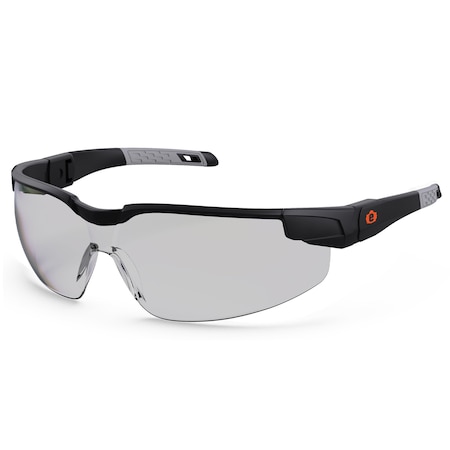 DELLENGER, Safety Glasses, Anti-Fog, Matte Black Frame, Half-Frame MPN:DELNGR-AF