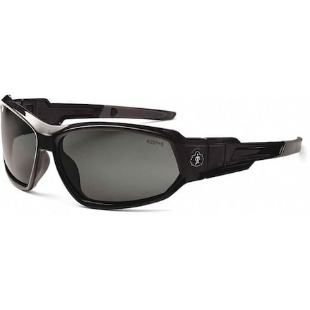 LOKI, Safety Glasses, Uncoated, Smoke Lens, Black Frame, Full-Frame MPN:LOKI