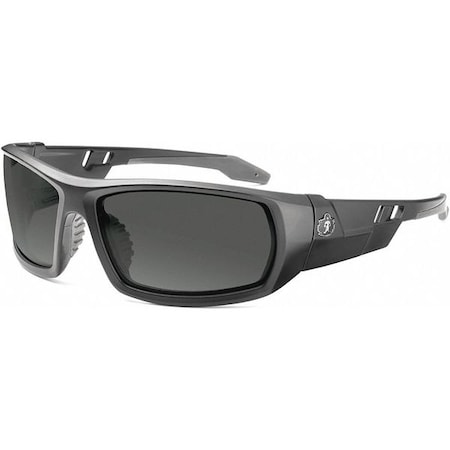 ODIN, Safety Glasses, Uncoated, Smoke Lens, Matte Black Frame, Full-Frame MPN:ODIN