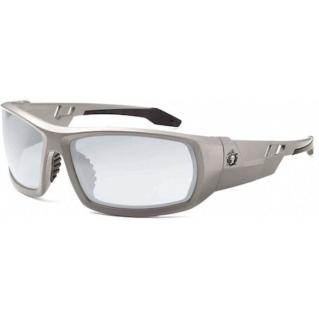 ODIN, Safety Glasses, Uncoated, Indoor/Outdoor Lens, Matte Gray Frame, Full-Frame MPN:ODIN