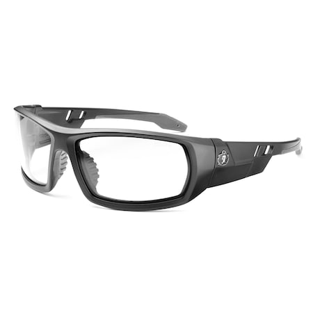 ODIN, Safety Glasses, Anti-Scratch & Fog-Off+, Clear Lens, Matte Black Frame Frame, Full-Frame MPN:ODIN-AFAS