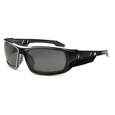 ODIN, Safety Glasses, Uncoated, Gray Lens, Black Frame, Full-Frame, Polarized MPN:ODIN-PZ