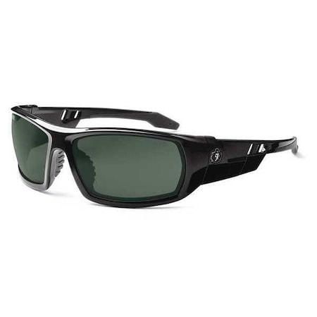 ODIN, Safety Glasses, Uncoated, G-15 Lens, Black Frame, Full-Frame, Polarized MPN:ODIN-PZ