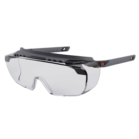 OSMIN, Safety Glasses, Clear Lens, Matte Black Frame MPN:OSMIN