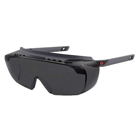 OSMIN, Safety Glasses, Anti-Fog, Smoke Lens, Matte Black Frame MPN:OSMIN-AFAS