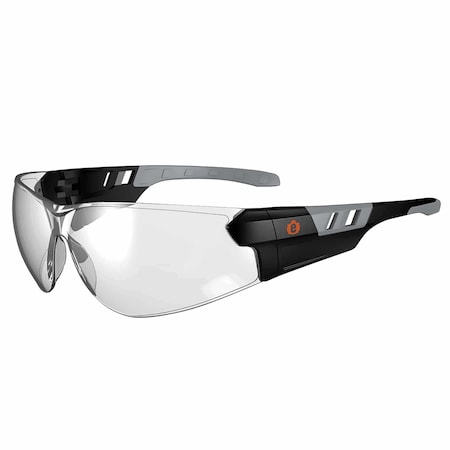 SAGA, Safety Glasses, Indoor/Outdoor Lens, Matte Black Frame, Frameless MPN:SAGA