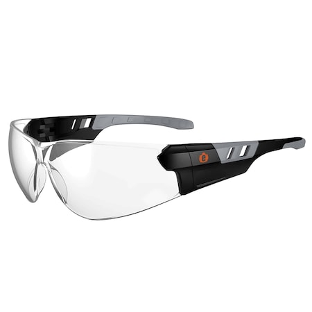 SAGA, Safety Glasses, Anti-Fog, Clear Lens, Matte Black Frame, Frameless MPN:SAGA-AF