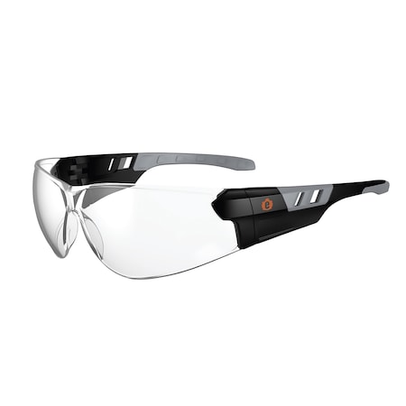 SAGA, Safety Glasses, Anti-Fog, Clear Lens, Matte Black Frame, Frameless MPN:SAGA-AFAS