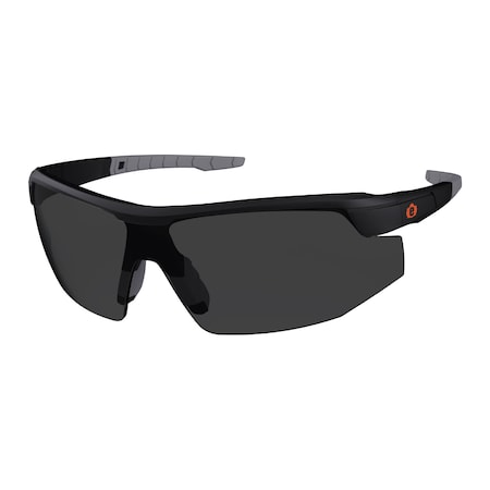 SKOLL, Safety Glasses, Anti-Scratch & Fog-Off+, Smoke Lens, Matte Black Frame, Half-Frame MPN:SKOLL-AFAS