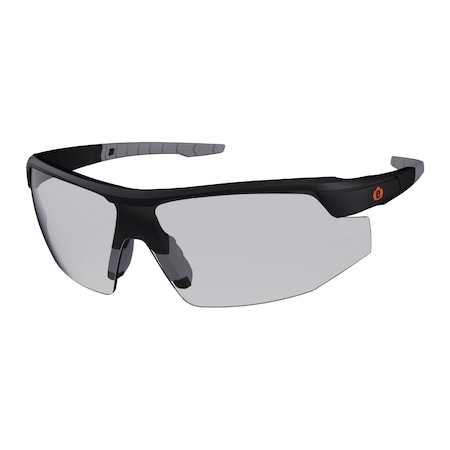 SKOLL, Safety Glasses, Anti-Scratch & Fog-Off+, Indoor/Outdoor Lens, Matte Black Frame, Half-Frame MPN:SKOLL-AFAS