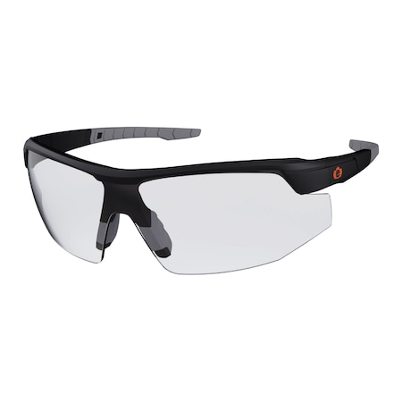 SKOLL, Safety Glasses, Anti-Scratch & Fog-Off+, Clear Lens, Matte Black Frame, Half-Frame MPN:SKOLL-AFAS