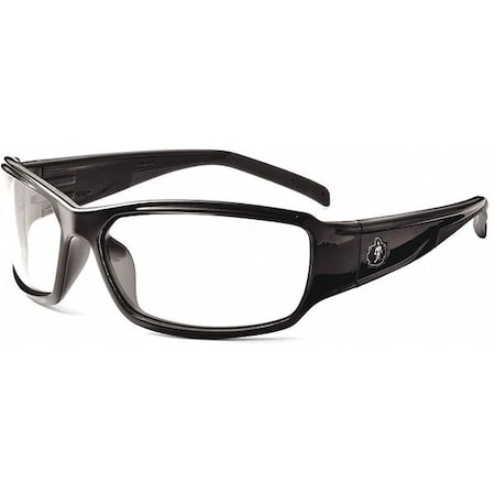 THOR, Safety Glasses, Uncoated, Clear Lens, Black Frame, Full-Frame MPN:THOR