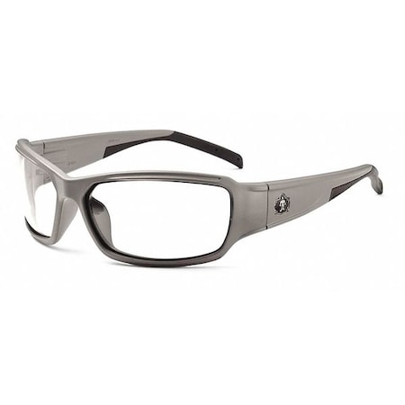 THOR, Safety Glasses, Anti-Fog, Clear Lens, Gray Frame, Full-Frame MPN:THOR-AF