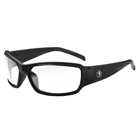 THOR, Safety Glasses, Anti-Scratch & Fog-Off+, Clear Lens, Matte Black Frame, Full-Frame MPN:THOR-AFAS
