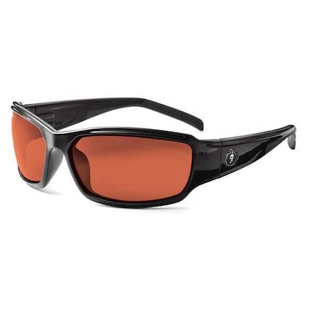 THOR, Safety Glasses, Uncoated, Copper Lens, Black Frame, Full-Frame, Polarized MPN:THOR-PZ