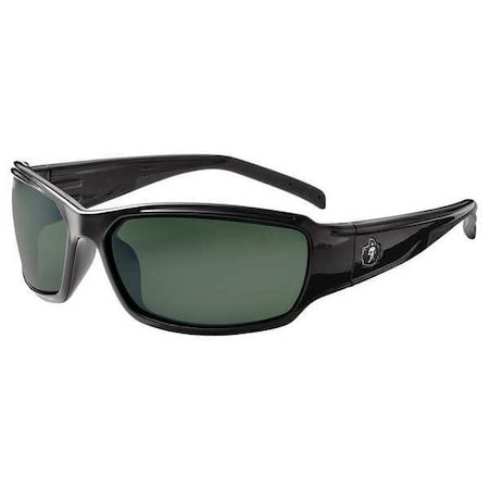 THOR, Safety Glasses, Uncoated, G-15 Lens, Black Frame, Full-Frame, Polarized MPN:THOR-PZ