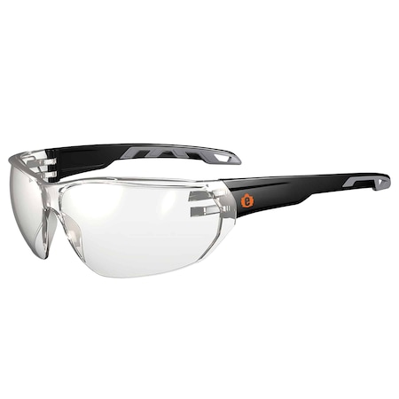 VALI, Safety Glasses, Indoor/Outdoor Lens, Matte Black Frame, Frameless MPN:VALI