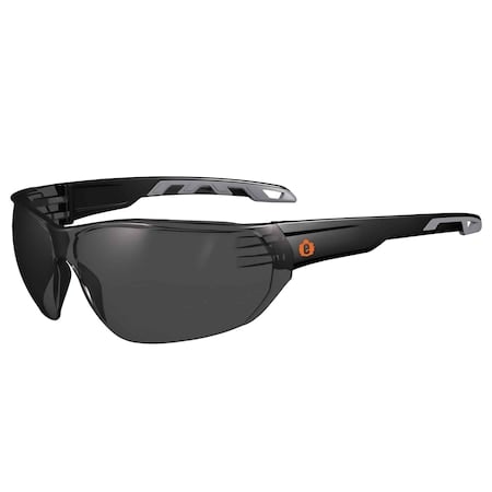 Anti-Fog Smoke Lens Matte Black Frameless Safety Glasses MPN:VALI-AF