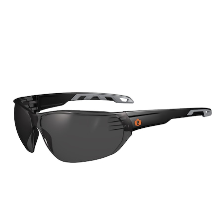 VALI, Safety Glasses, Anti-Fog, Smoke Lens, Matte Black Frame Frame MPN:VALI-AFAS
