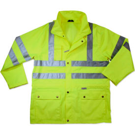 Ergodyne® GloWear® 8365 Class 3 Rain Jacket Lime 2XL 24326