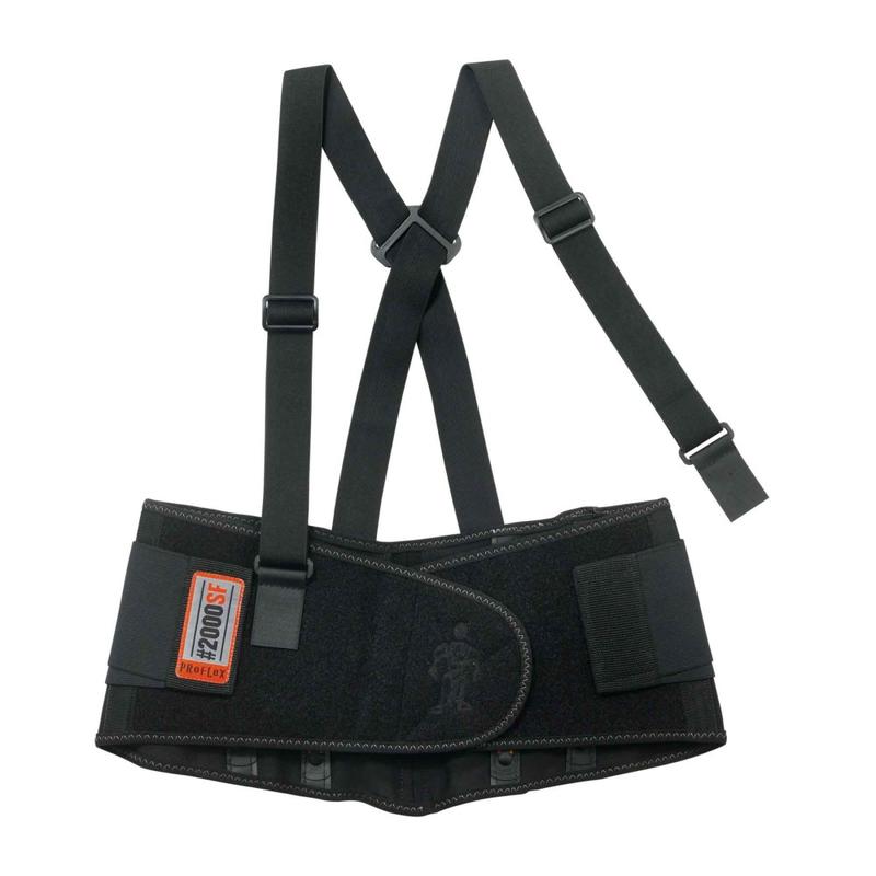 Ergodyne ProFlex 2000SF Back Support, High Performance, 4X, Black MPN:11288