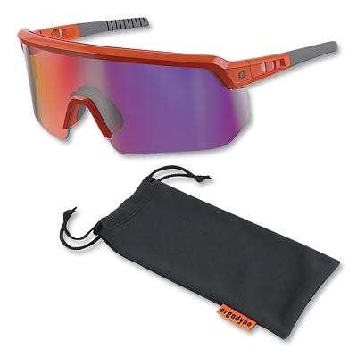 Org Frm Purple Mirror Lens Sfty Gls MPN:55020