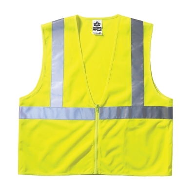 Economy Vest Class Ii Mesh Zipper Lime 2XL/3XL MPN:21057