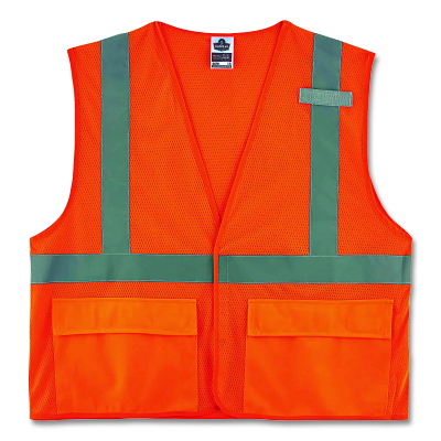 Glowear 8220HL Class 2 Std Vest Orange 4XL/5XL MPN:21139