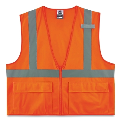 Glowear 8225Z Class 2 Std Vest Orange 2XL3/Xl MPN:21157