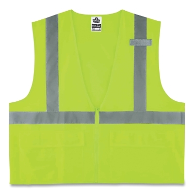 Glowear 8225Z Class 2 Std Vest Lime S/M MPN:21163