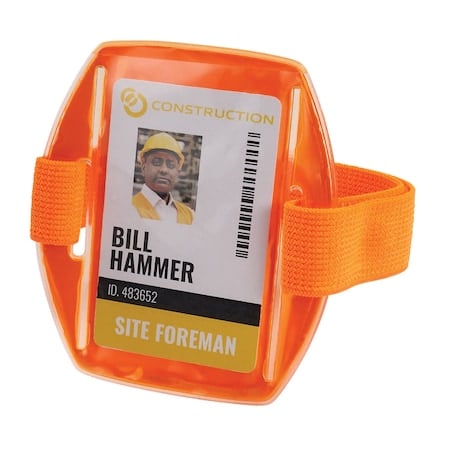 Badge ID Holder, Arm Band, Orange MPN:3386