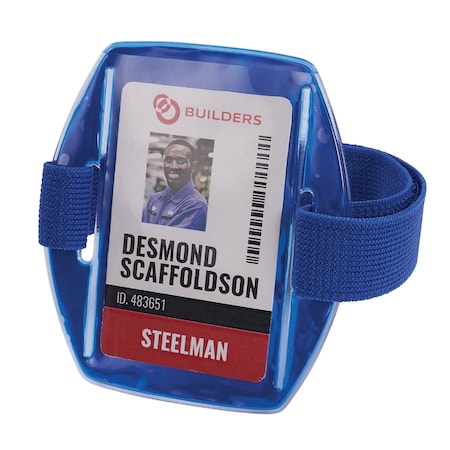 Badge ID Holder, Arm Band, Blue MPN:3386