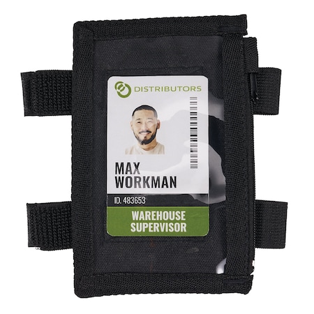Black Dual Band ID Holder with Zipper MPN:3387